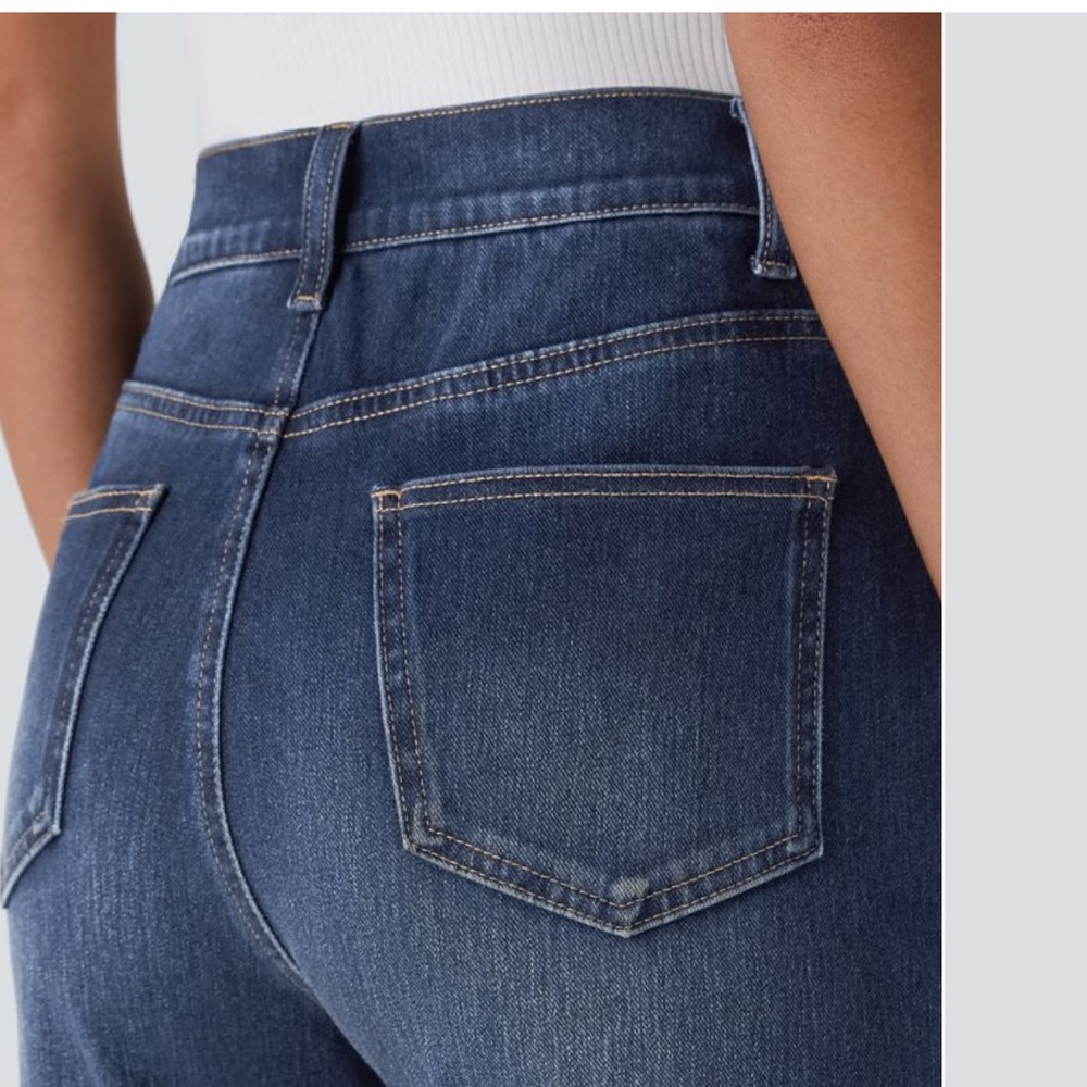 HALARA High Rise Blue Women's Jeans - Picture 3 of 7